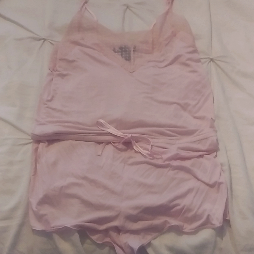 Victoria's Secret Baby Pink Soft Cotton Romper
